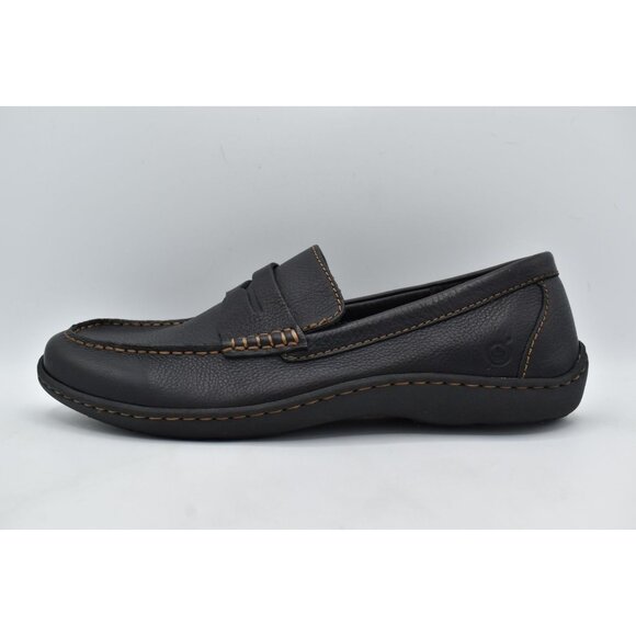 Born Mens Size 11 Simon III Black‎ Full Grain Leather Slip On Loafers Shoes main image 7